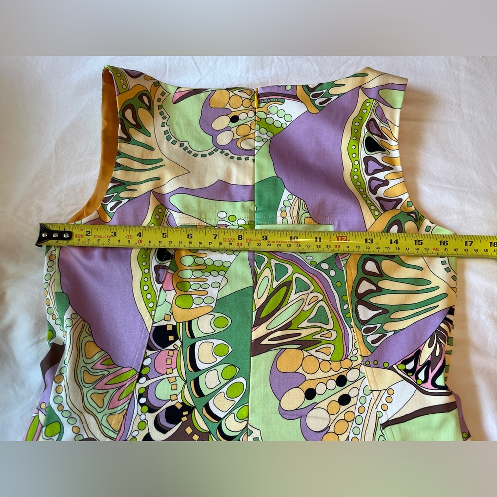 David Meister Mod Print Sheath Dress Size 4 EUC - Picture 4 of 11